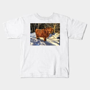 Scottish Highland Cattle Cow 2279 Kids T-Shirt